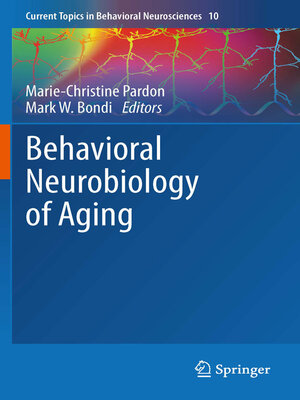 cover image of Behavioral Neurobiology of Aging